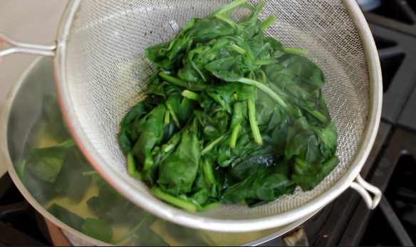 Spinach Glaze Black-bean Wraps