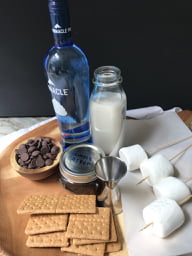 S'mores ice cream ingredients