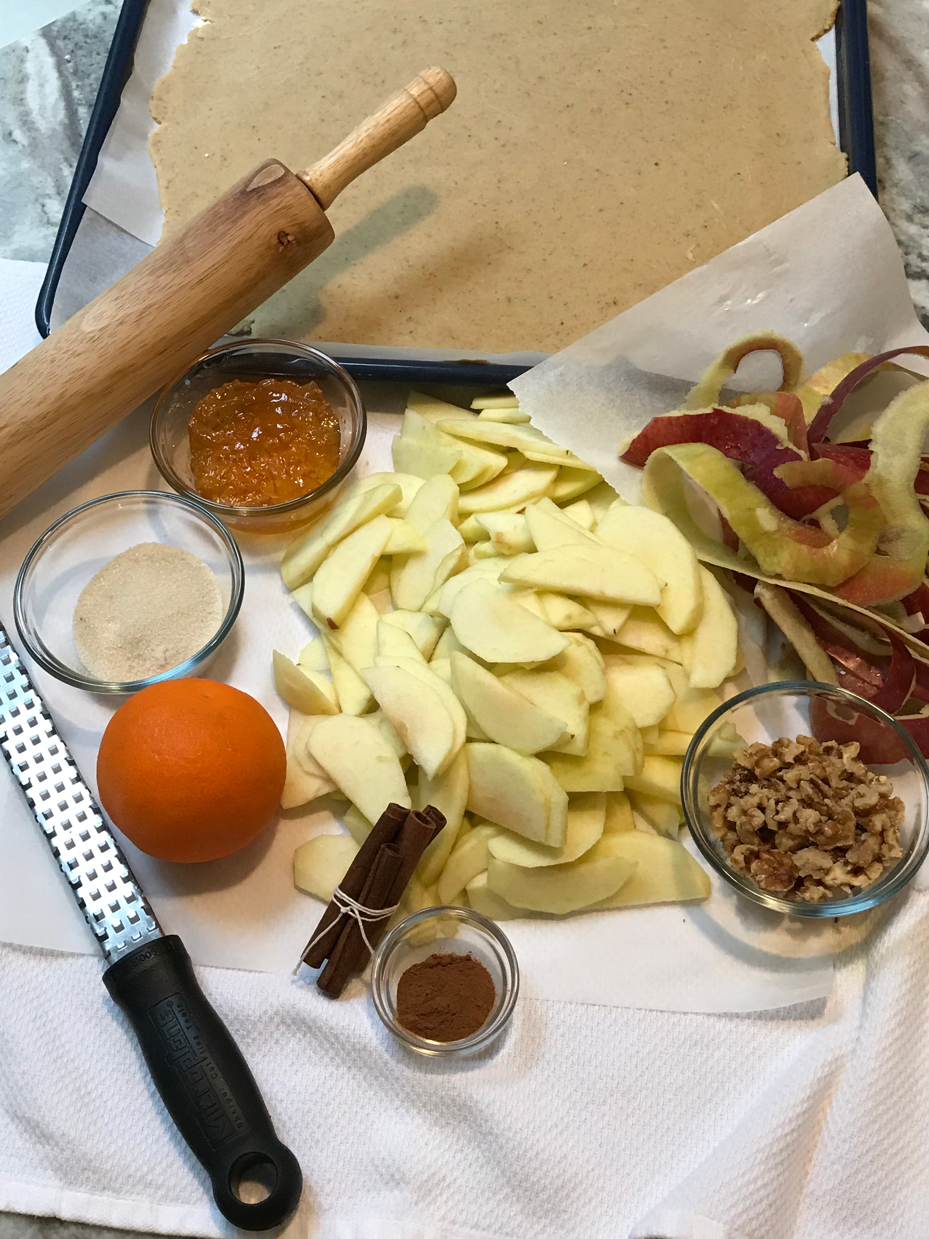 Apples and Orange Galette Ingredients