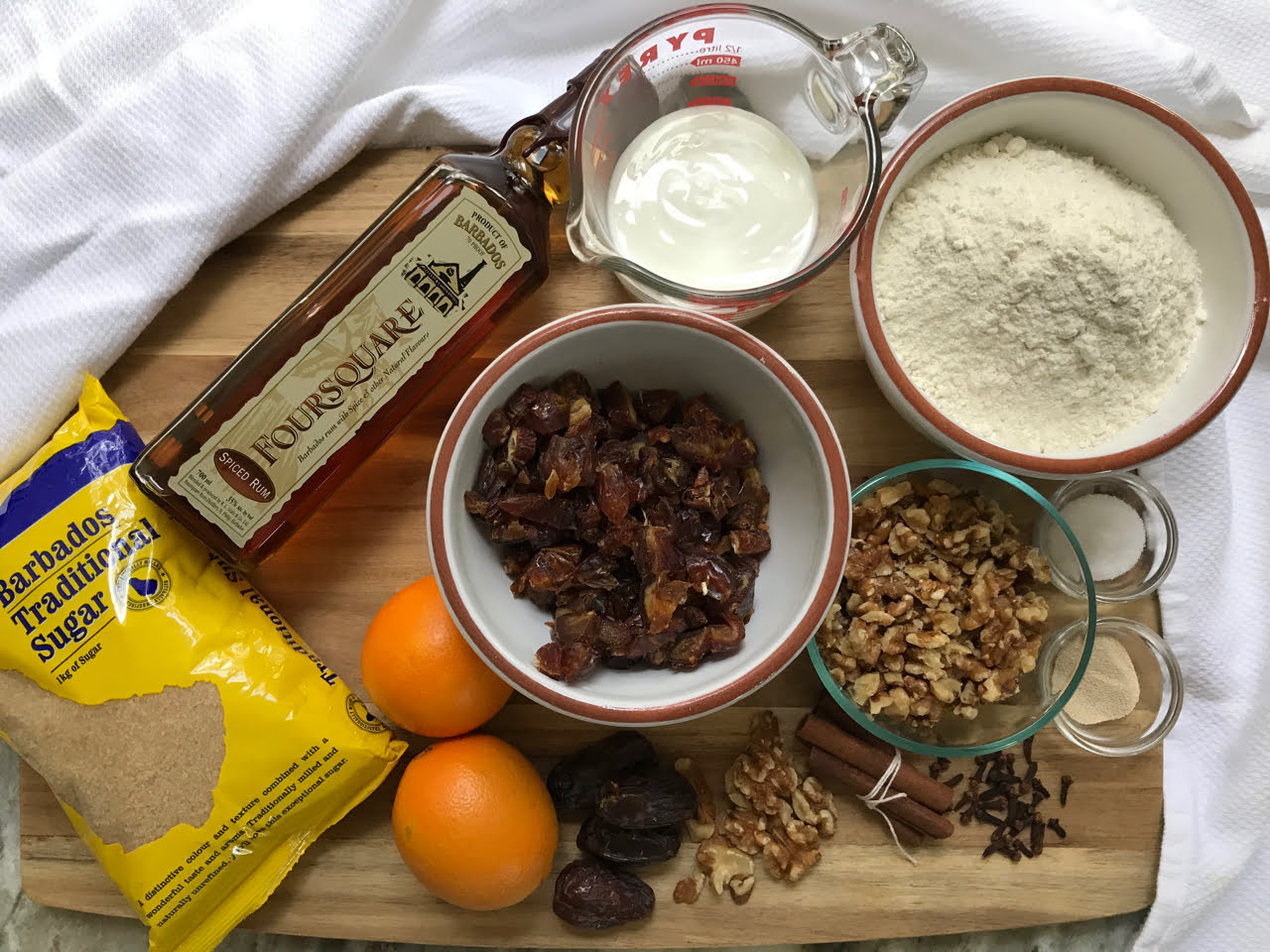 Date Nut Bread Ingredients