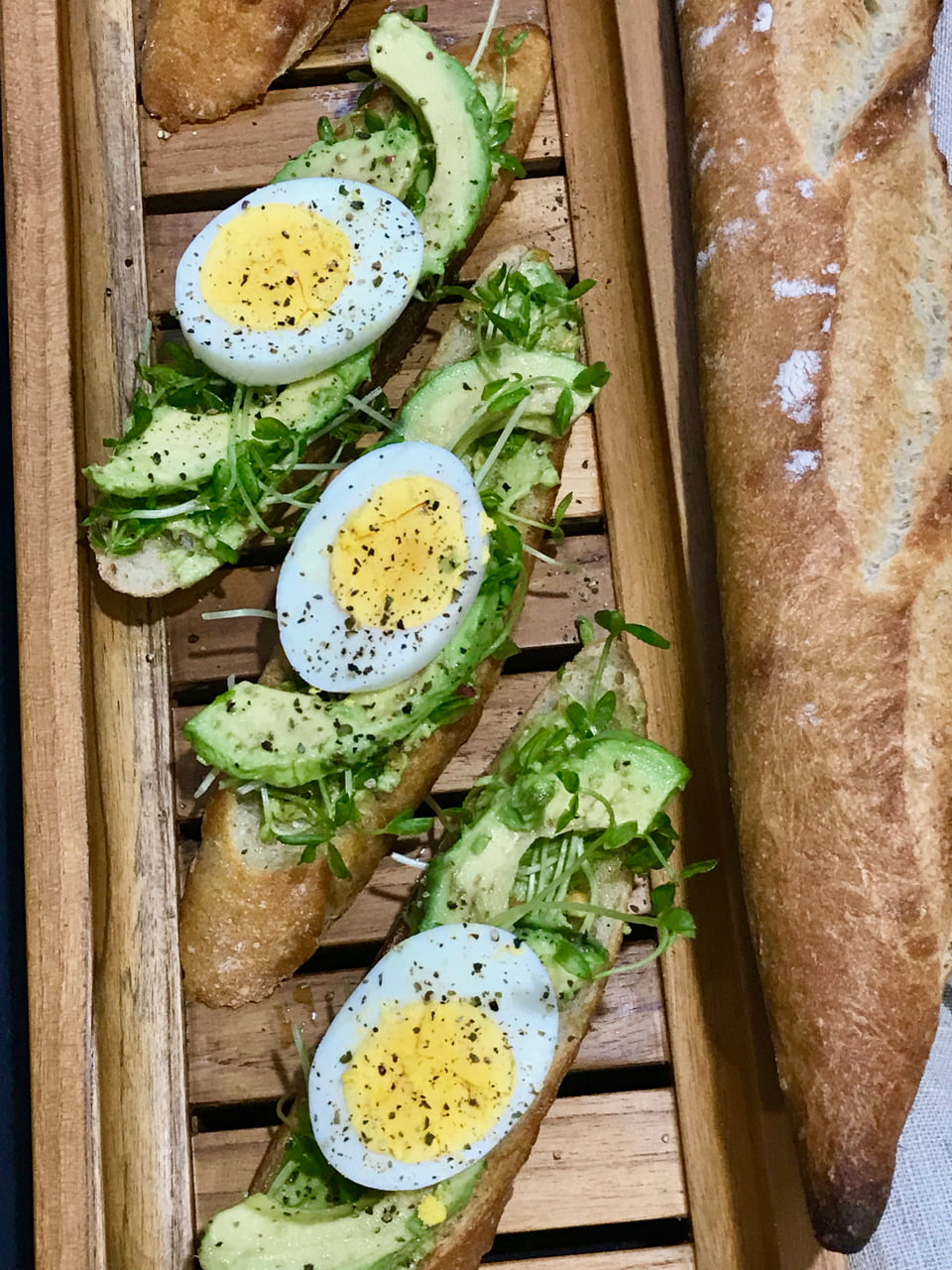 Egg and Avocado Toast For Tapas 