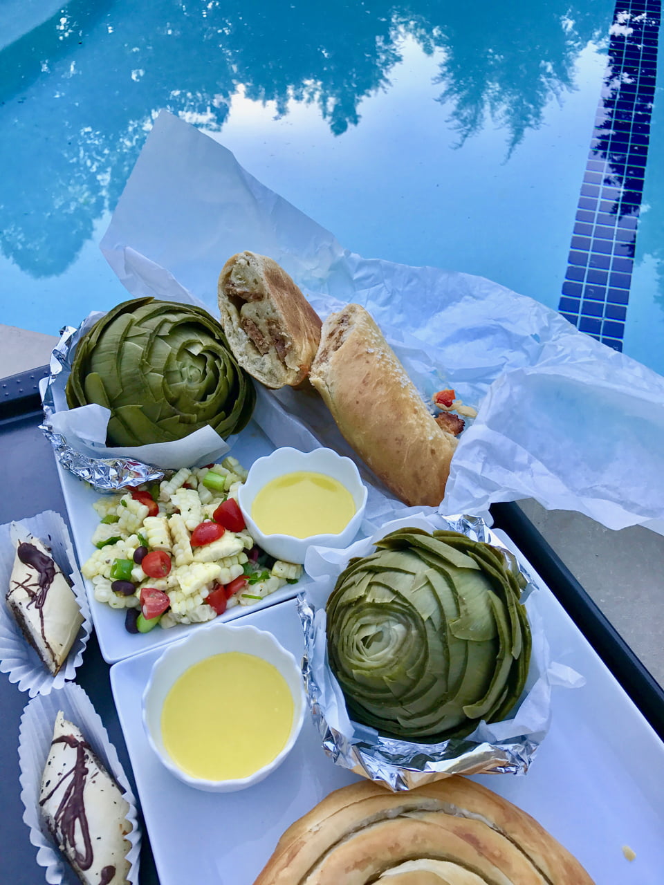 Farm Fresh Poolside feast