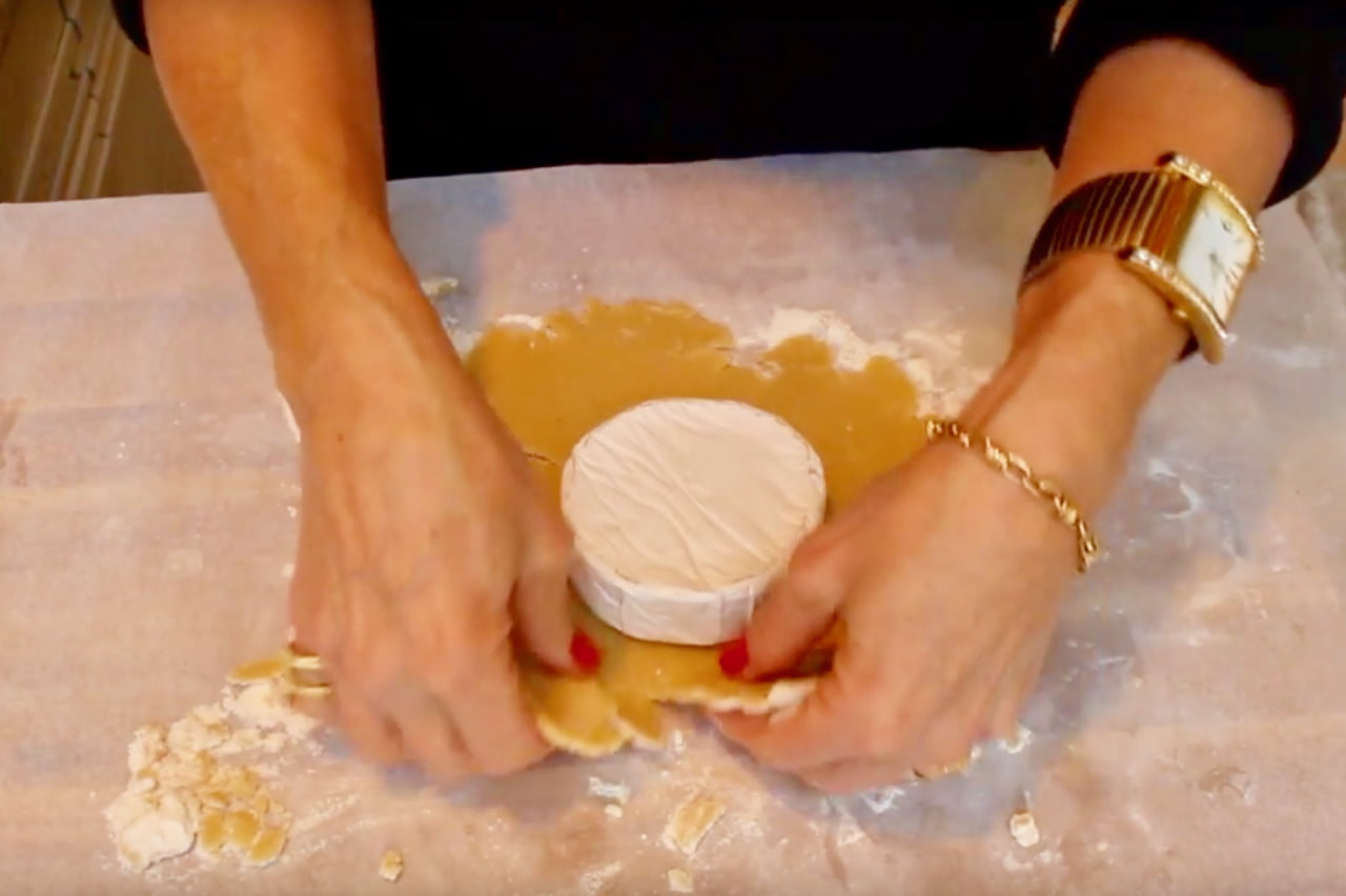 Wrap dough around Brie