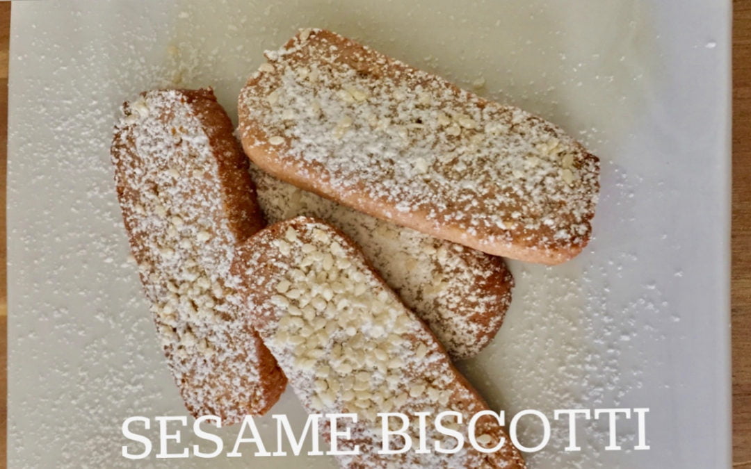 Sesame Seed Flour Biscotti