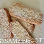 Homemade Sesame Seed Flour Biscotti