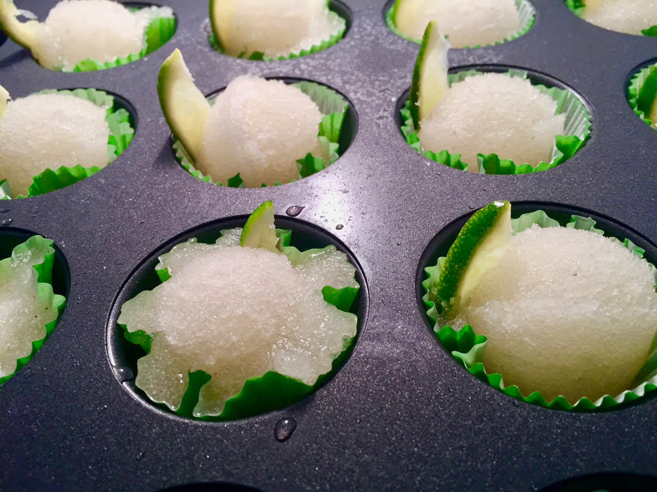Gin and Tonic Sorbet Shooters