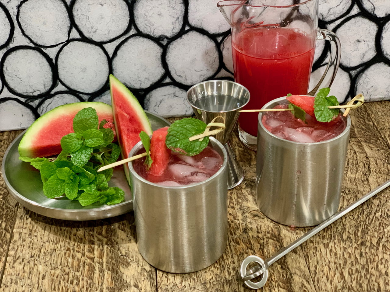 Watermelon Mint Cocktail Or Mocktail