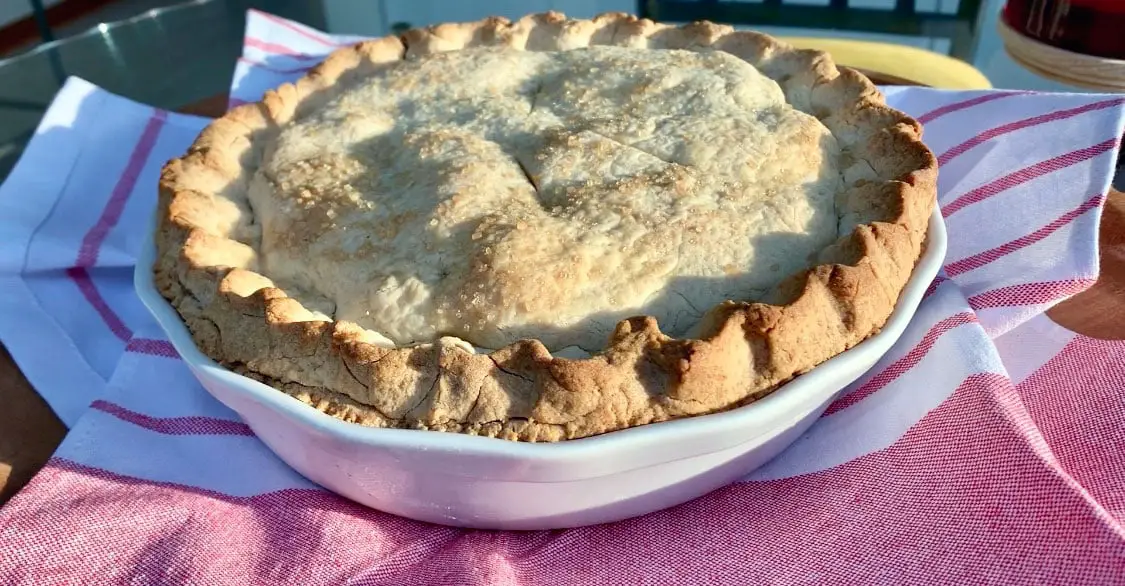 Homemade Crust Covered Apple Pie