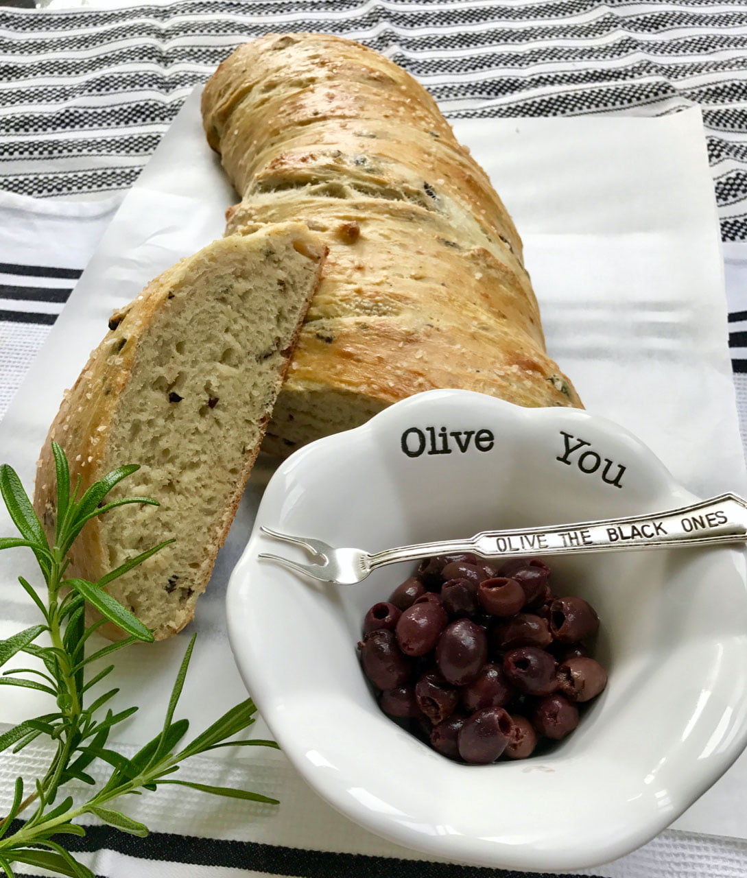 Black Olive Rosemary Bread