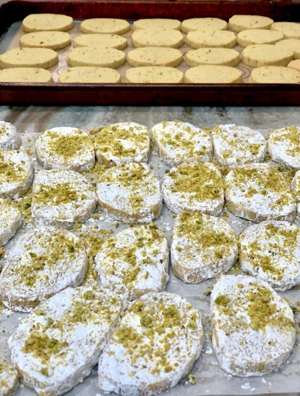 Pistachio and Ouzo Cookies