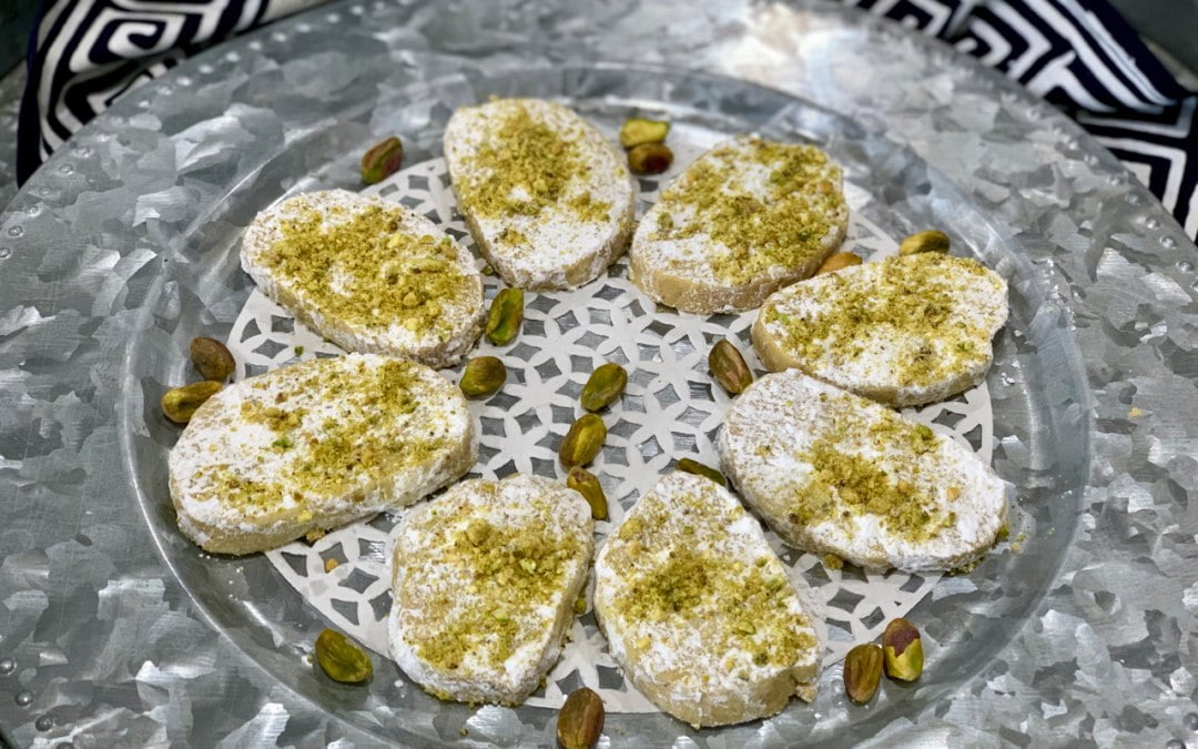 Pistachio and Ouzo Cookies