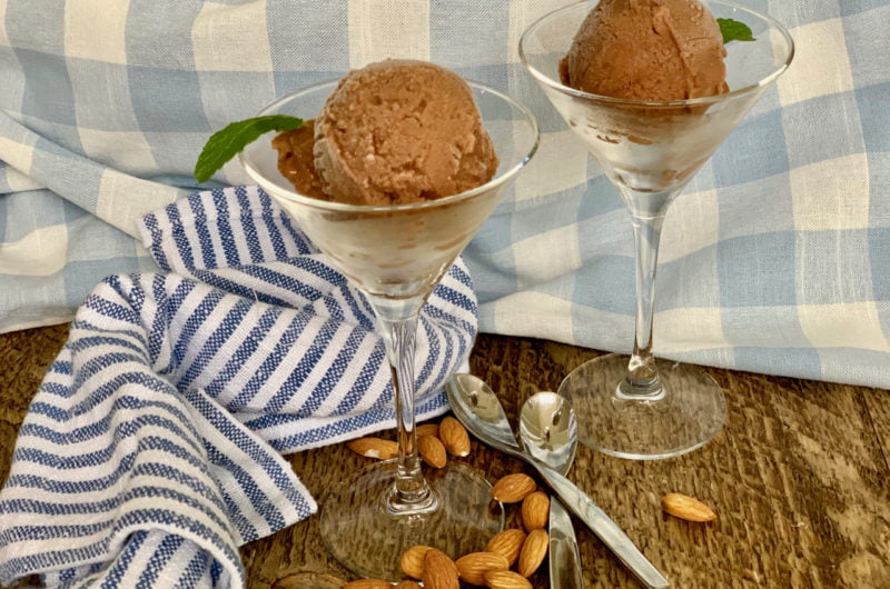 Chocolate Almond Milk Ice Cream Whisk & Dine