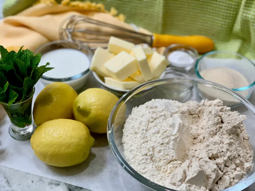 Lemon and Mint Scone Ingredients