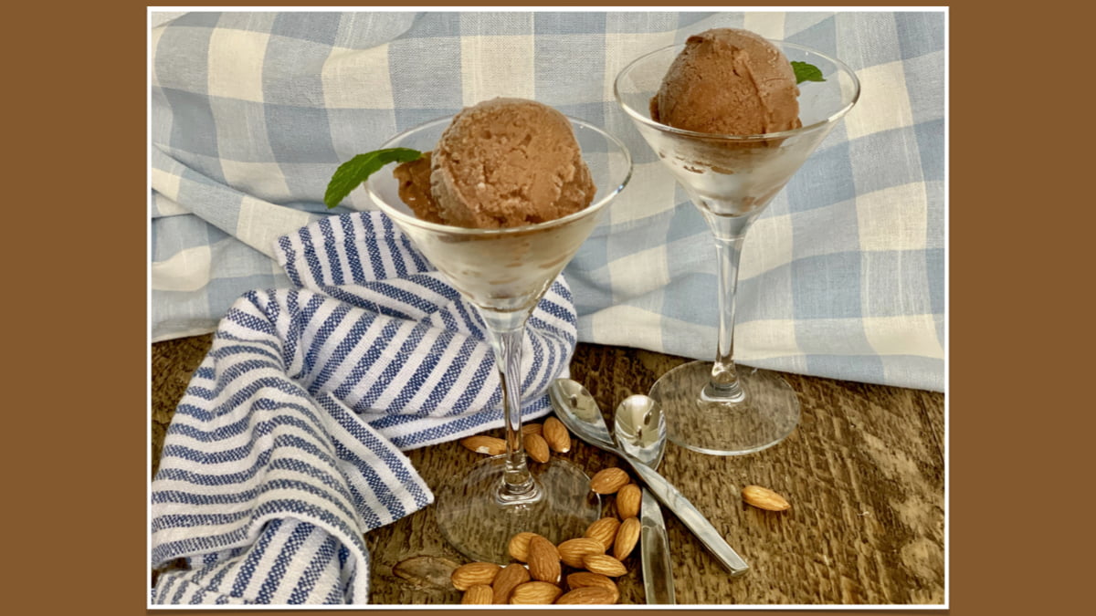 Chocolate Homemade Almond Milk Ice Cream
