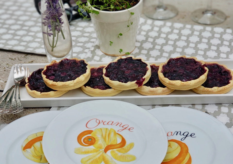 Blueberry Orange Blossom Tarts