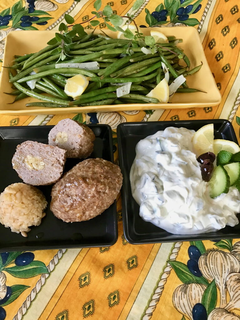 Kibbeh and Tzatziki