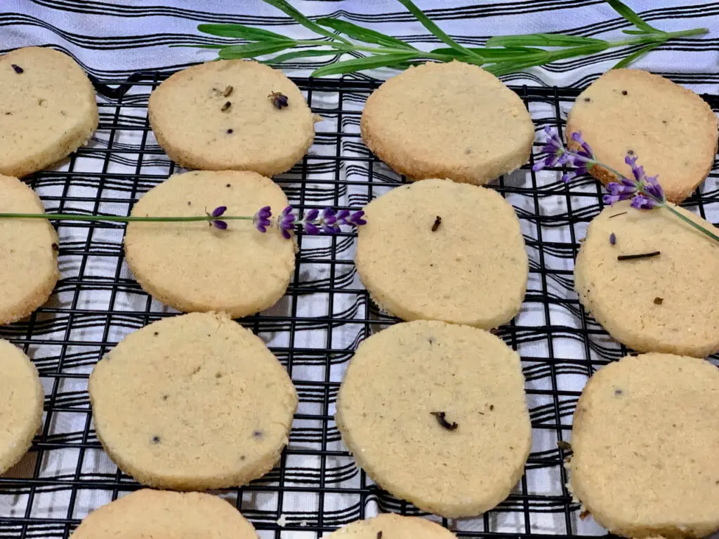 Shortbread Lavender Cookies