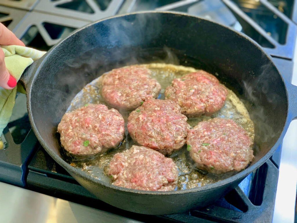 Cast Iron Sautéed Sliders