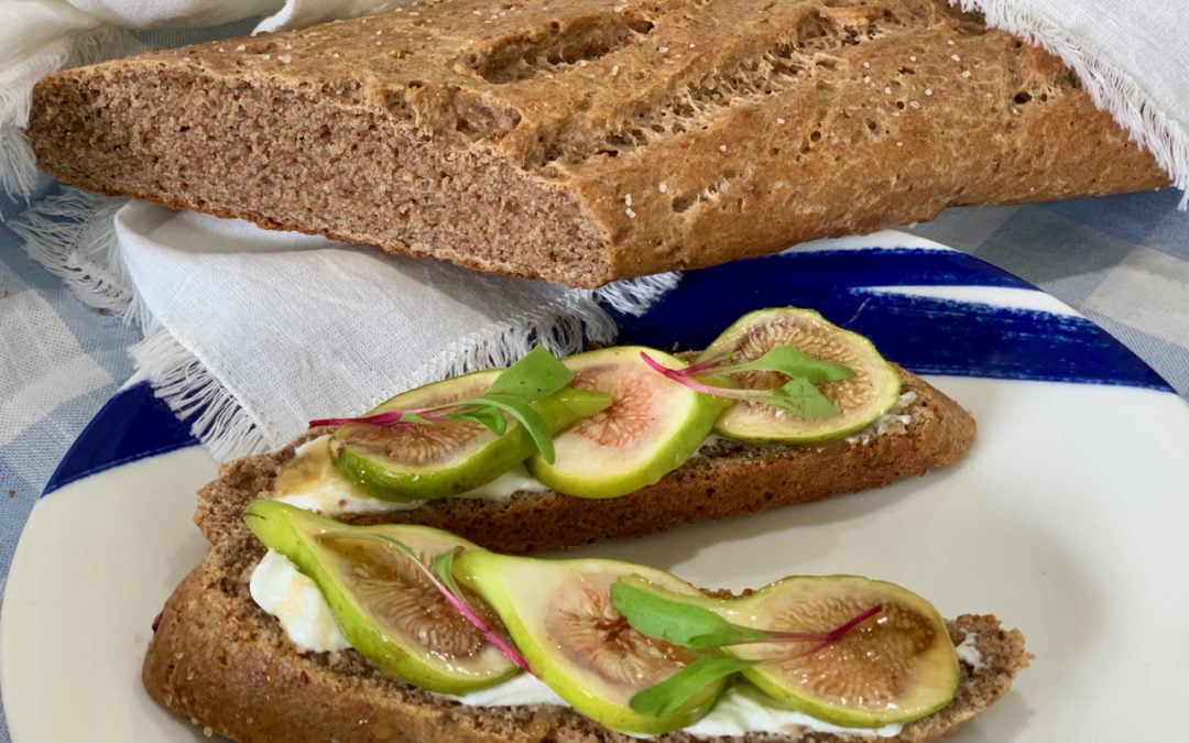 Pecan Yeast Bread Fig Bruschetta