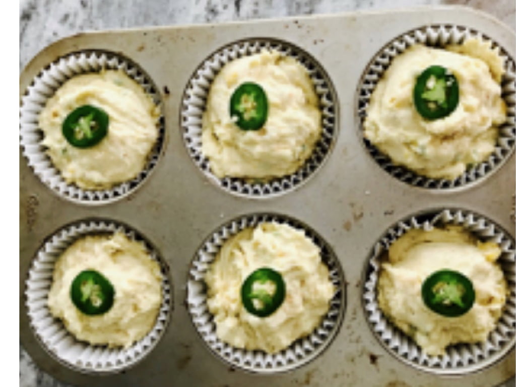 cornbread ready to bake