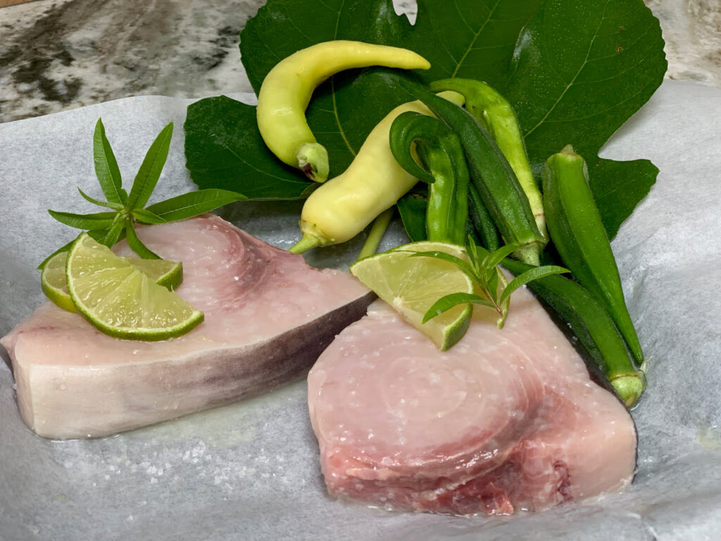 Swordfish Wrapped In Fig Leaves - Or Any Other Fish Of Choice