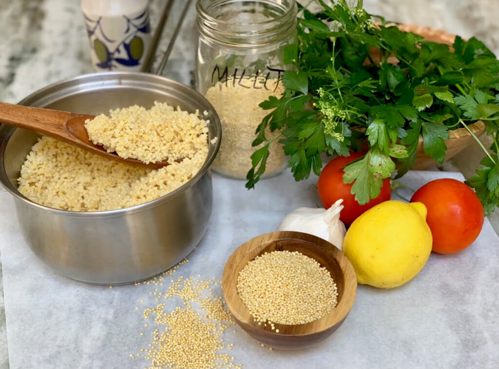 millet tabbouleh ingredients 