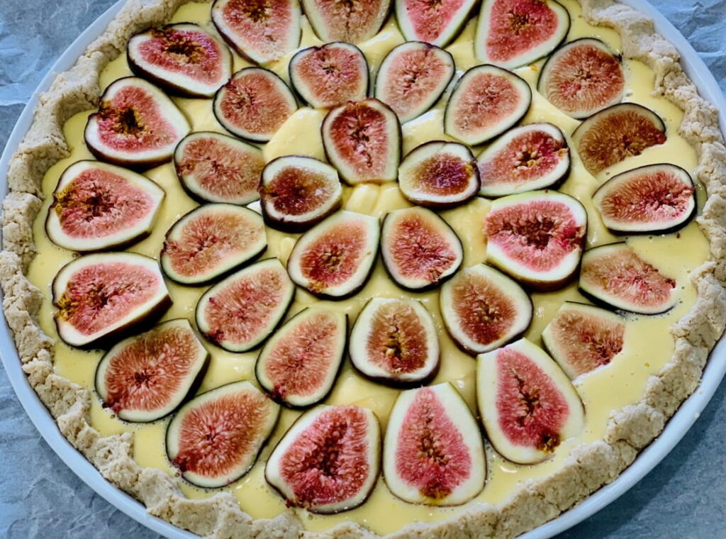Fig Tart ready for the oven