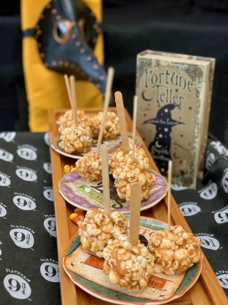 Easy Caramel Popcorn Balls For Halloween Treats