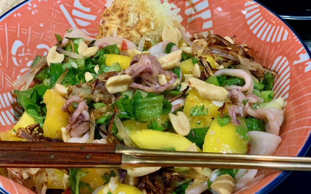 Mango and Squid Buddha Bowl