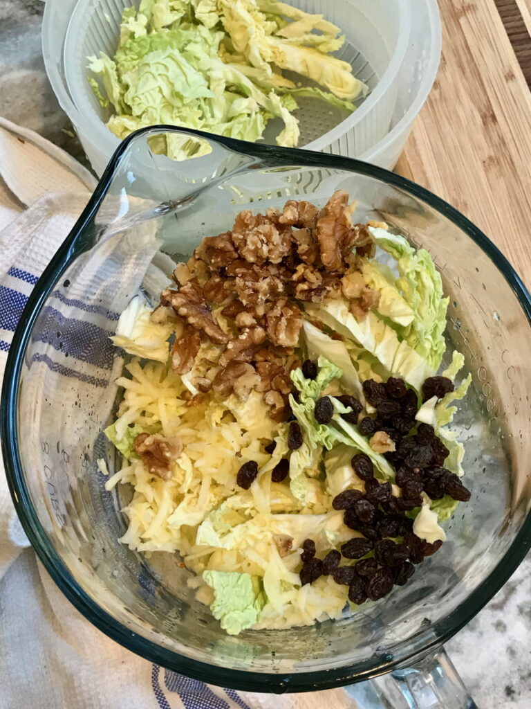 Apple Cabbage Salad Ingredients