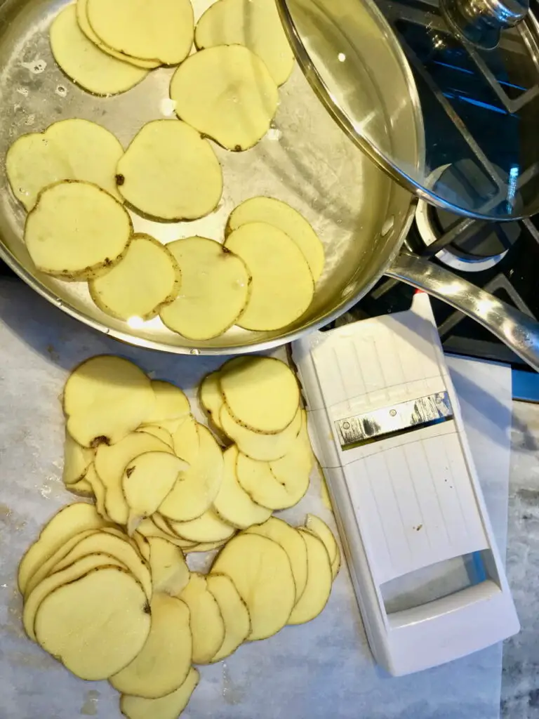 Mandolin Sliced Potatoes