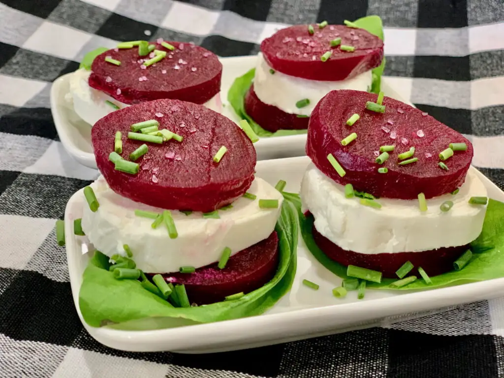 Simple Beetroot and Chèvre Stacking