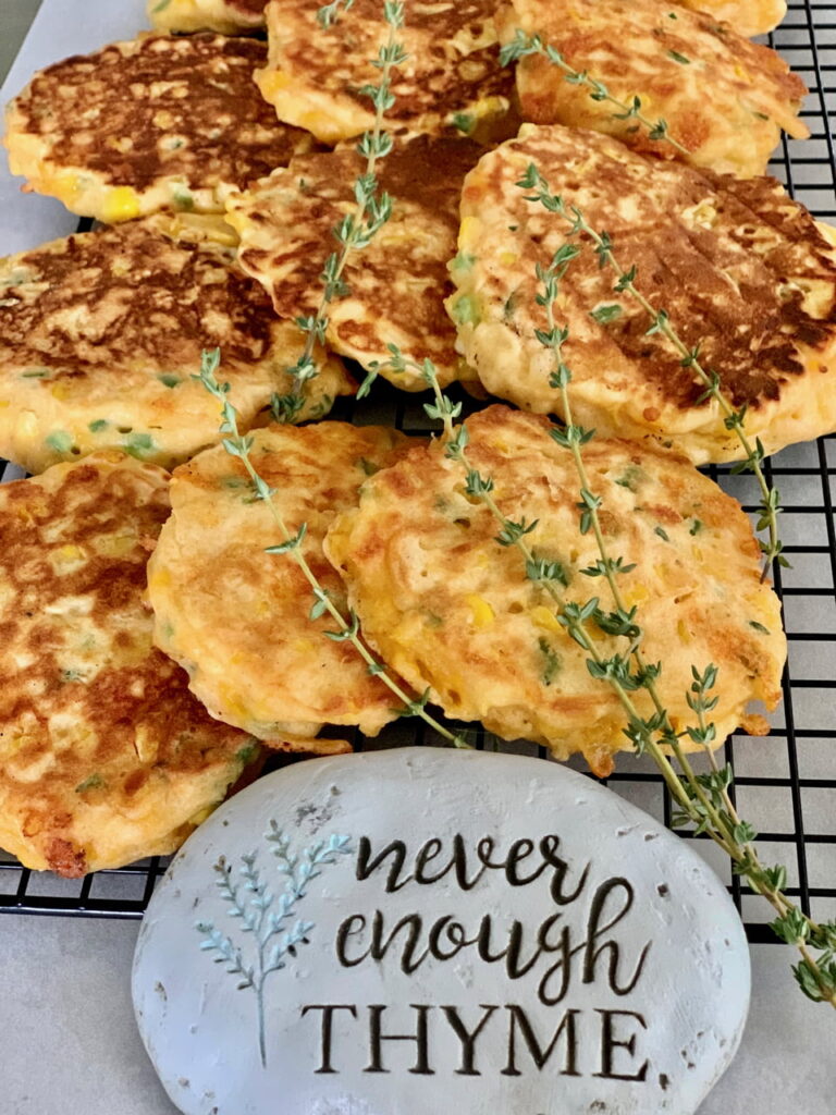 Thanksgiving Thyme Corn Fritters