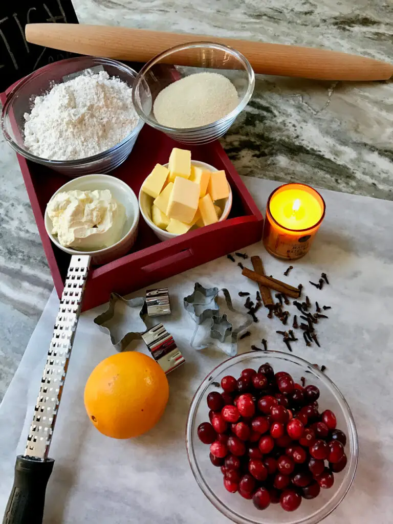 Cranberry Linzer Cookie Ingredients