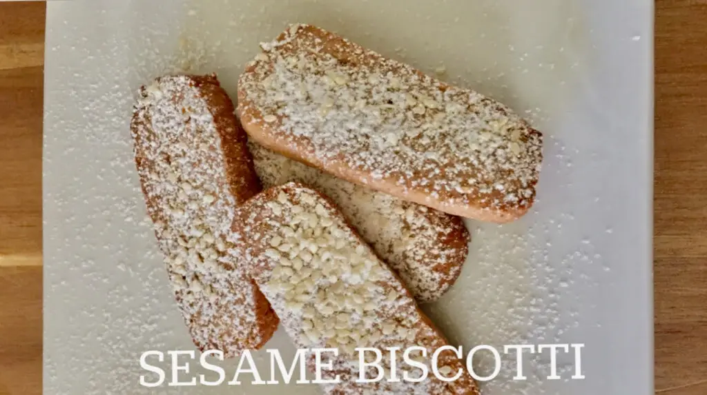Sesame Seed Flour Biscotti