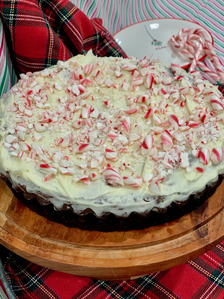 Fudge Peppermint Vodka Cake
