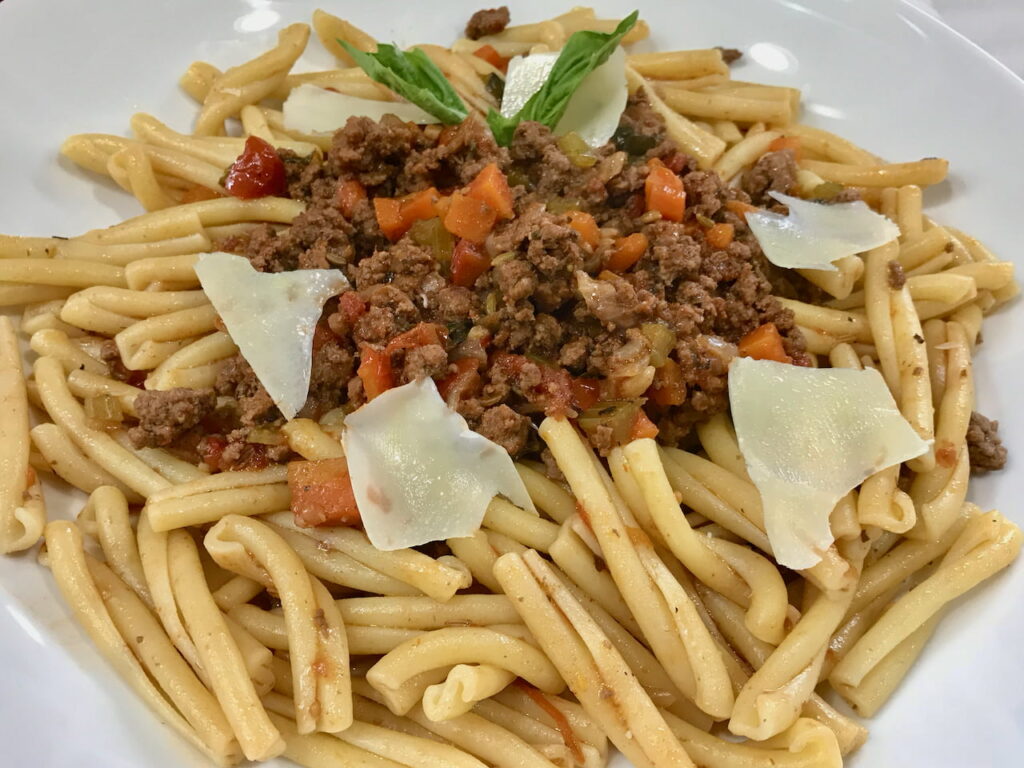 Instant Pot Bolognese Over Pasta