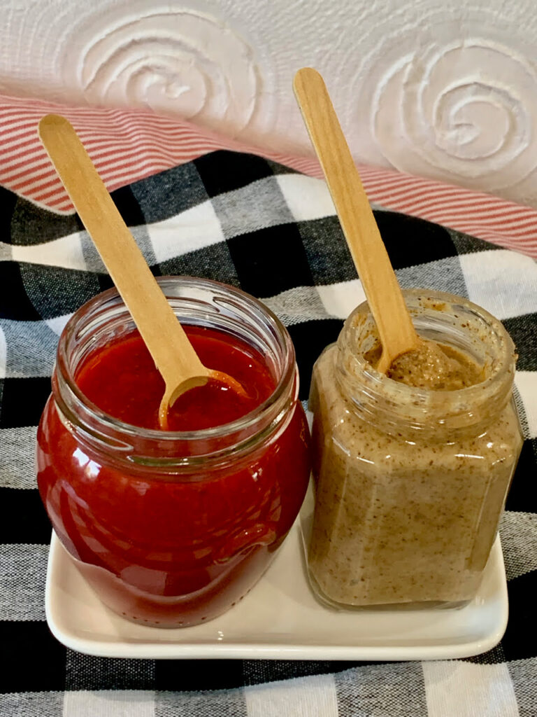 Homemade jam and nut butter