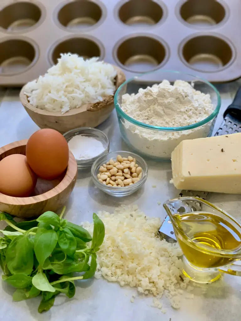 cheesy rice muffin ingredients