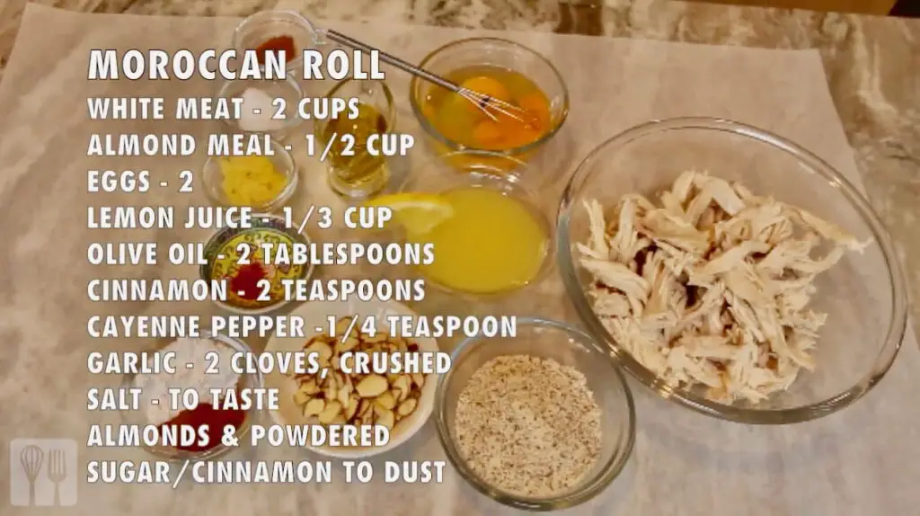 Moroccan Chicken Roll Ingredients
