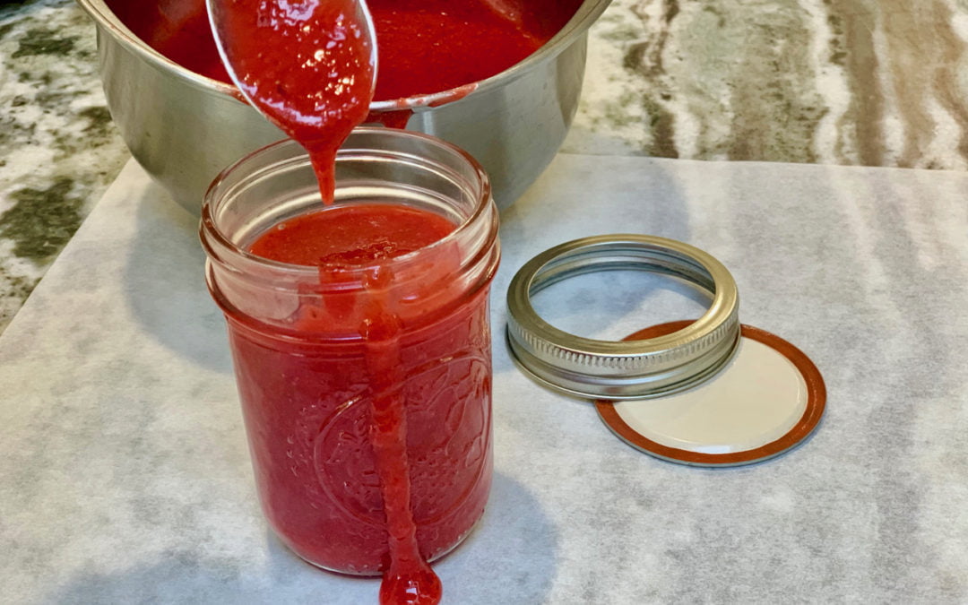 Homemade Aleppo Strawberry Jam With Thyme