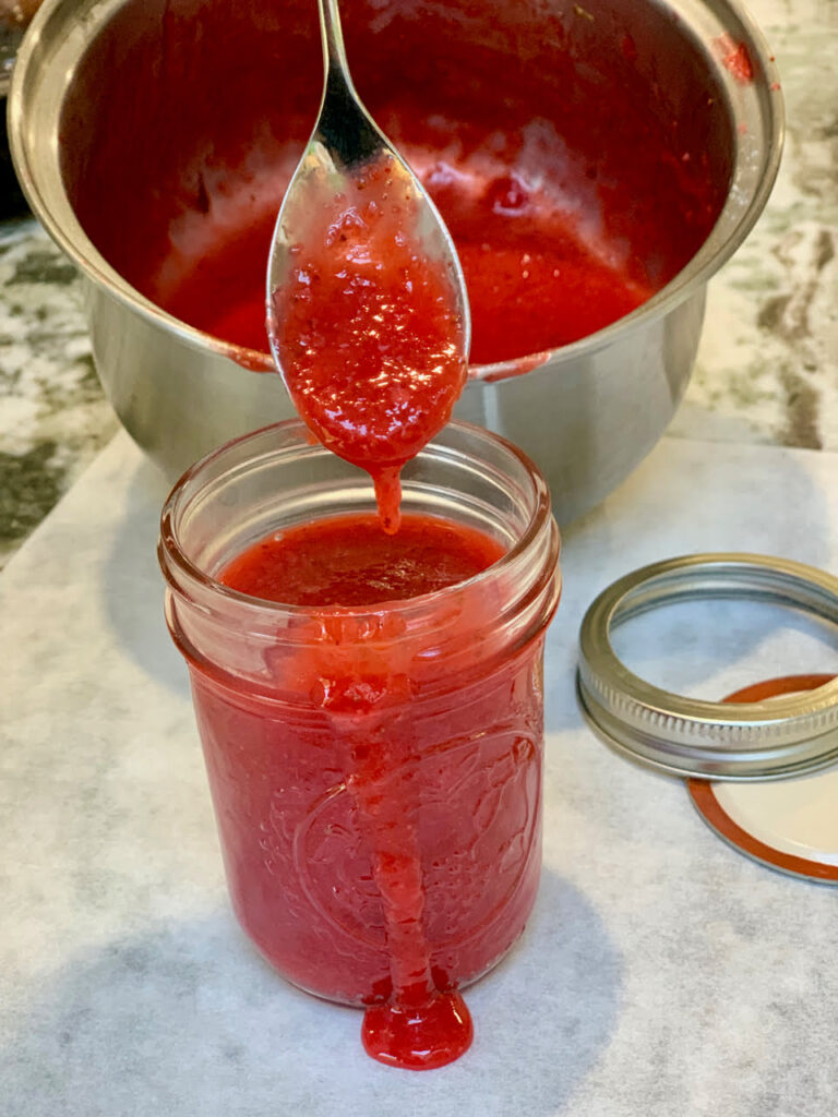 Homemade Thyme Strawberry Jam 