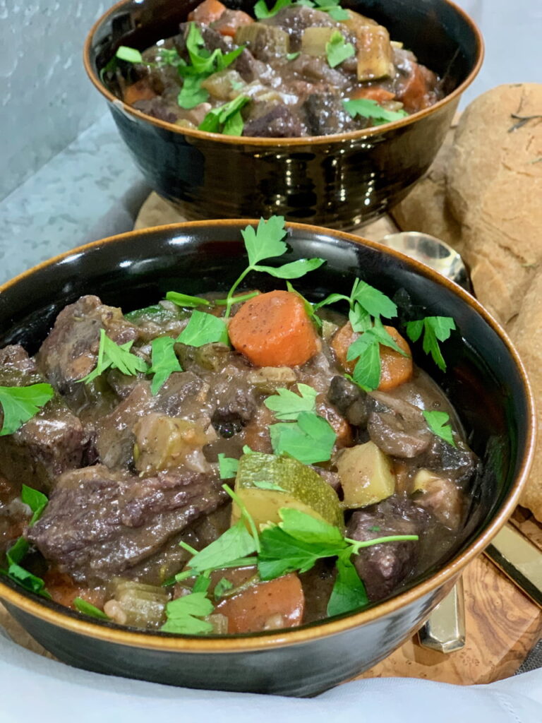 Mediterranean Beef Stew With Red Wine
