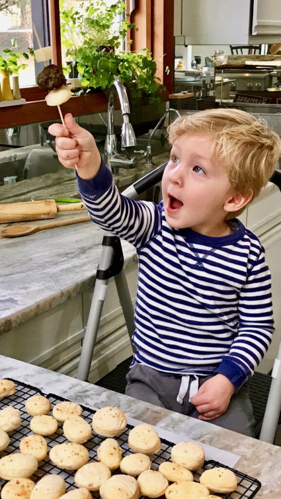 Grandkids in the kitchen