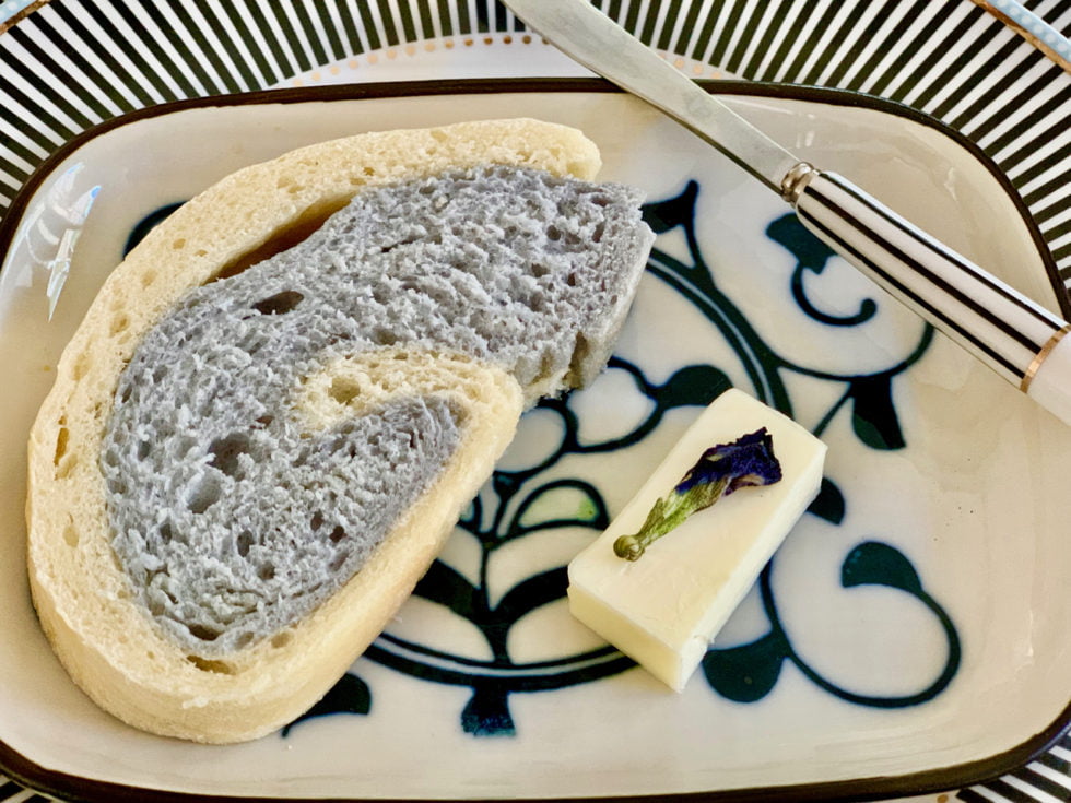 Butterfly Pea Flower Tea Bread Whisk & Dine