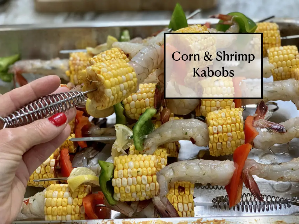 Corn & Shrimp Kabobs