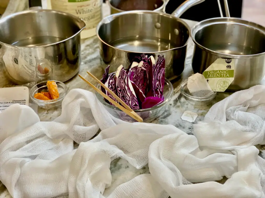 natural dye ingredients and equipment