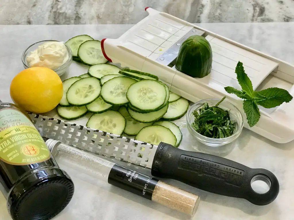 Homemade Tzatziki with Homegrown Cucumbers