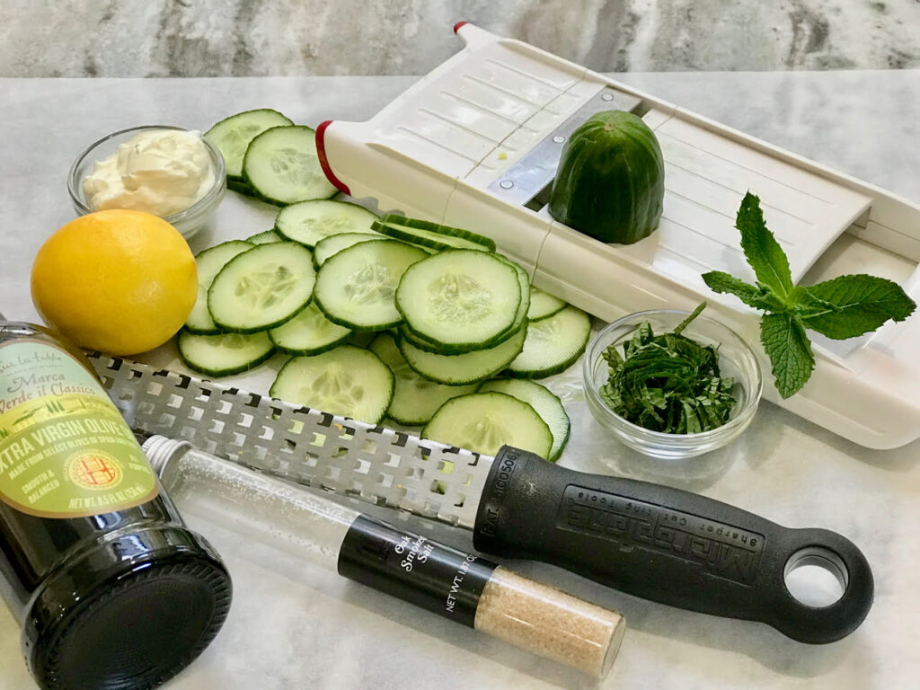 Homemade Tzatziki with Homegrown Cucumbers