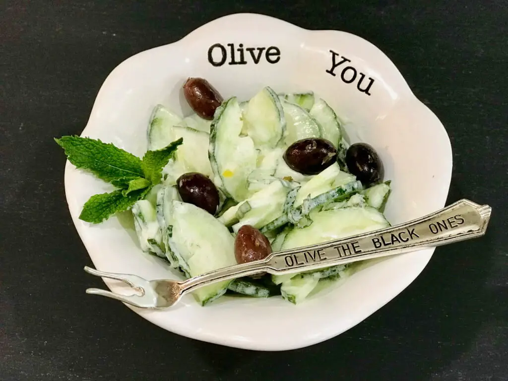 Olive The Black Ones With My Tzatziki